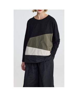 Luukaa Raine Colorblock Blouse - Black