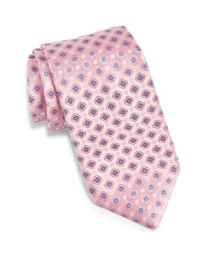 Canali Medallion Silk Tie - Pink
