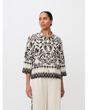 Masai Maisolde Garden Collared Relaxed Shirt - White