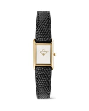 Daniel Wellington Bound Mini Tank Leather Strap Watch, 17Mm X 26Mm - Multicolor