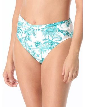Coco Reef Tyra High Waist Twist Bikini Swim Bottom - Blue