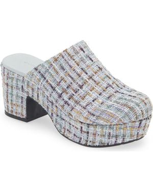 Chocolat Blu Gertie Platform Clog - White