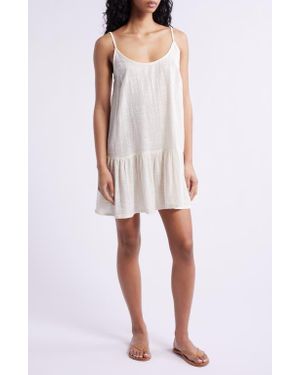 Rip Curl Classic Surf Cotton Cover-Up Minidress - White