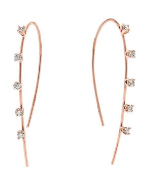Lana Jewelry Small Multi Solo Hooked On Hoop Earrings - White