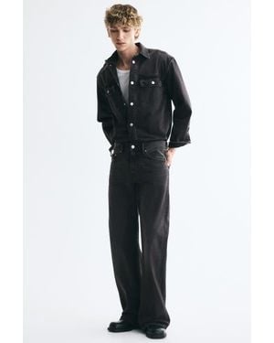 H&M Relaxed Bootcut Jeans - Black