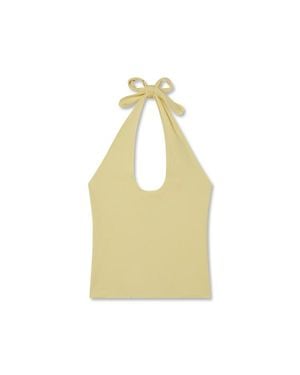 VIR VITA Pauline Halter Top - Yellow