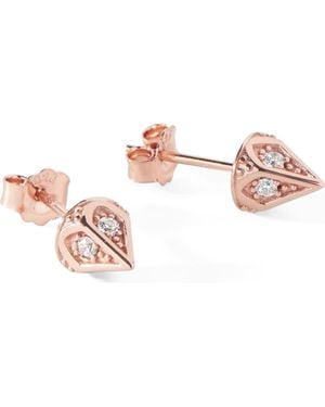 Ora Ana The Dagger Stud Earrings - Pink