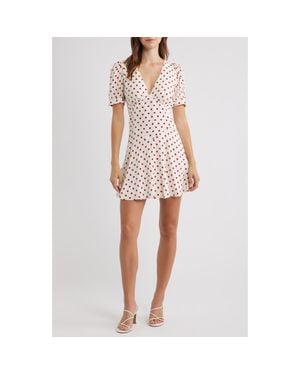 Reformation Naira Puff Sleeve Minidress - White