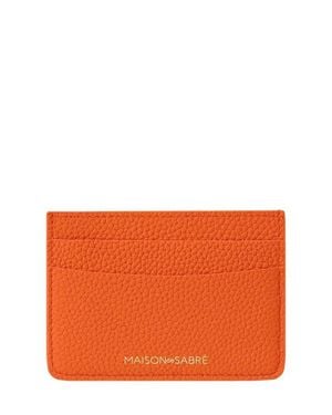 Maison De Sabre Leather Card Holder - Orange