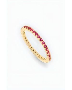 Mint & Lily July Birthstone Eternity Stacking Ring - White