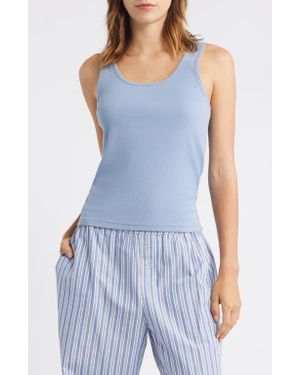 Open Edit Rib Tank - Blue