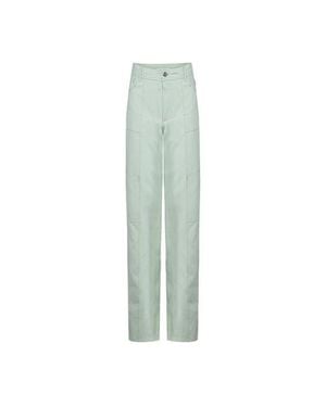 Pcfg Linen Blend Free Heaven Pant With Pocket - Green