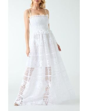Marciano Malene Strapless Maxi Dress - White