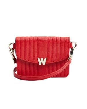 Wolf Mimi Mini Bag With Wristlet & Lanyard - Red
