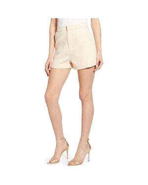 Endless Rose High Waist Tailored Shorts - Natural
