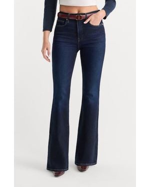 GOOD AMERICAN Good Legs High Waist Flare Jeans - Blue