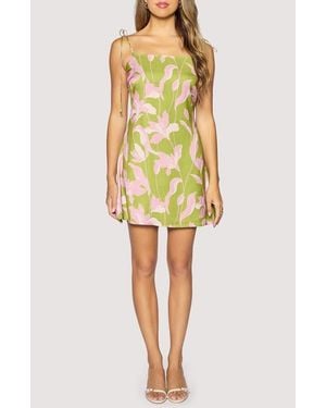 Lost + Wander Floral Alcazar Minidress - Yellow