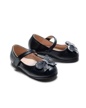 Tulle Charlotte Ribbon Flats - Blue