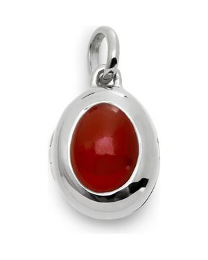 Monica Vinader Birthstone Locket Pendant - Red