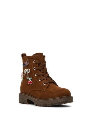 Steve Madden Kids' Sparky Biker Boot - Brown