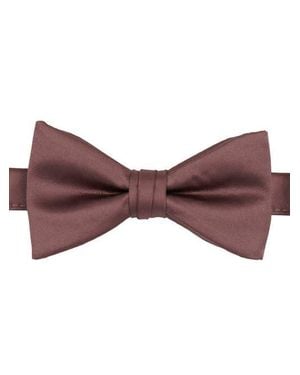 Brooklyn Brigade Solid Satin Pre-Tied Bow Tie - Red