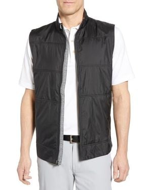 Cutter & Buck Stealth Hybrid Quilted Full Zip Vest - Black