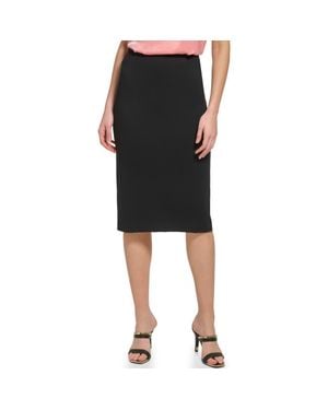 DKNY Pull-On Pencil Skirt - Black