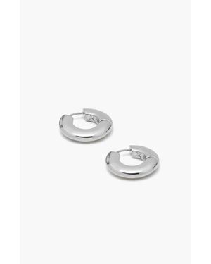 Yoj Sirso Maxi Chubby Hoop Earrings - Metallic