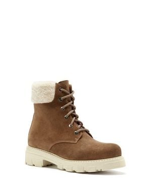 La Canadienne Andy Waterproof Genuine Shearling Winter Boot - Brown