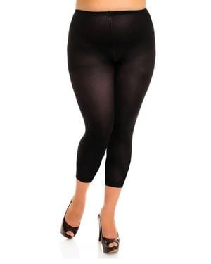 Glamory Hosiery Velvet 80 Leggings - Black