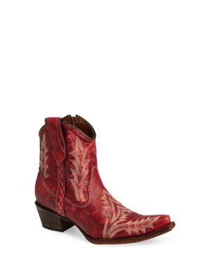 Circle Embroidered Western Boot