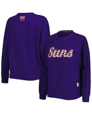 DKNY Phoenix Suns Regina Raglan Pullover Sweatshirt - Blue