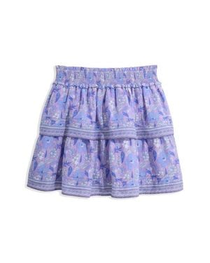 Vineyard Vines Kids' Pintuck Tiered Skirt - Purple