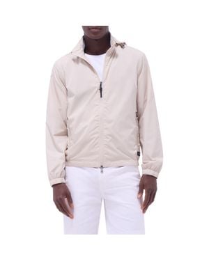 Bugatchi Water Repellent Packable Jacket With Removable Hood - Red