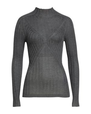 Jil Sander Cashmere & Silk Rib Sweater - Black