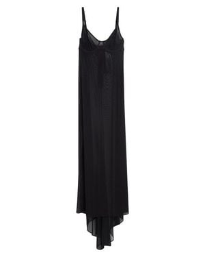Balenciaga Naked Sheer Stretch Technical Tulle Dress - Black