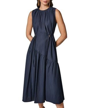 Donna Karan Weekend Sleeveless Midi Dress - Blue