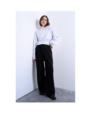 TOPSHOP Straight Leg Sweatpants - White