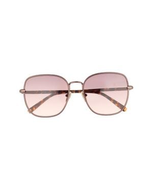 Quay Uptown 58Mm Gradient Round Sunglasses - Pink