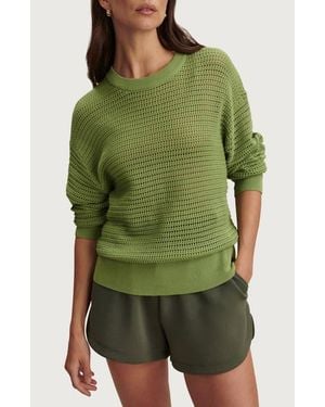 Varley Kershaw Crewneck Sweater - Green