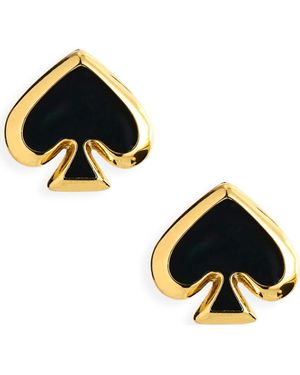 Kate Spade Enamel Spade Stud Earrings - Blue