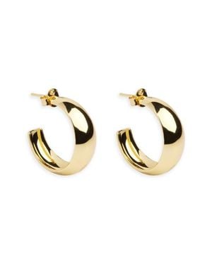 Argento Vivo Chunky Hoop Earrings - Metallic