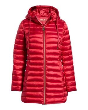 Michael Kors Packable Quilted Jacket - Red