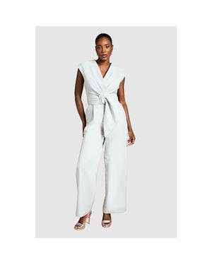 Coast Belted Wide-Leg Jumpsuit - White