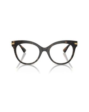 Dolce & Gabbana 52Mm Butterfly Optical Glasses - Black