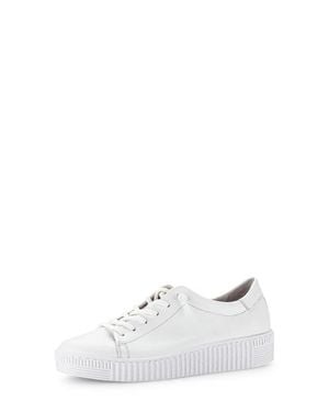 Gabor Leather Platform Sneaker - White
