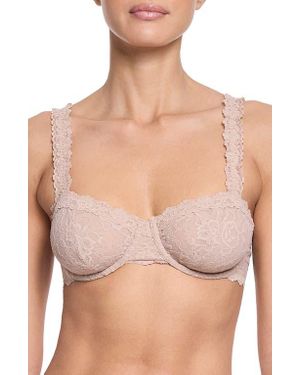 Hanky Panky Signature Lace Underwire Balconette Bra - Natural