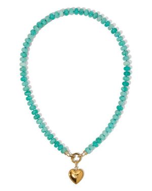Nadri Beads Of Paradise Amazonite Heart Pendant Necklace - Blue