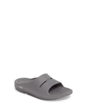 OOFOS Gender Inclusive Ooahh Slide Sandal - Gray