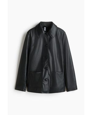 H&M Coated Car Coat - Blue
